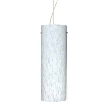 Besa Lighting Stilo 18 Cord Pendant, Carrera, Satin Nickel Finish, 1x11W LED 1KX-412819-LED-SN